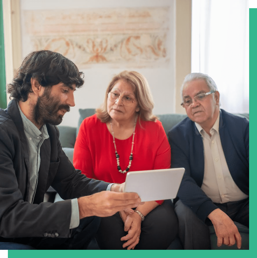 Image of several people sitting on a couch