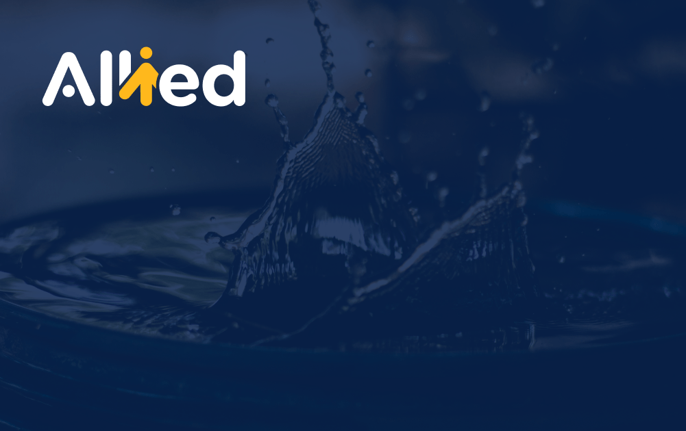 Blue overlay on water splashing