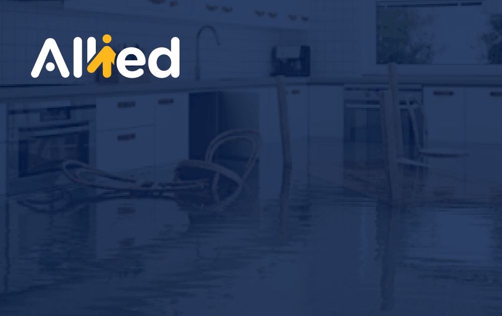 Image of kitchen flooded